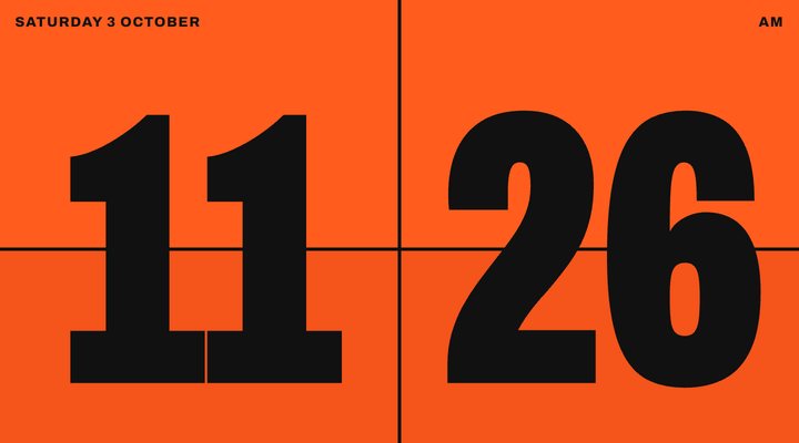 Signal flip clock style